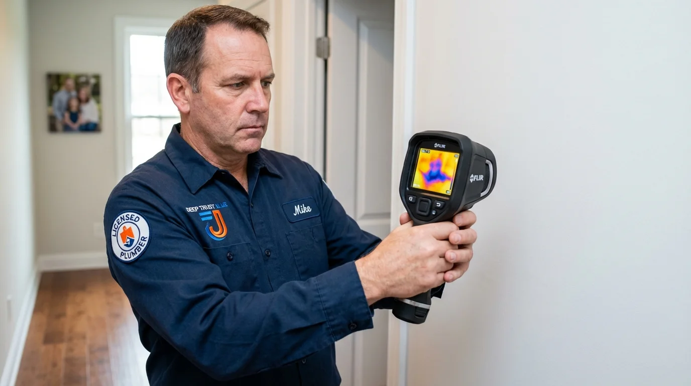 Thermal imaging leak detection by Johns Plumbing LLC in Westport
